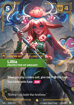 Lillia, Protector of Dreams UNL-058a Showcase Near Mint Englisch Foil