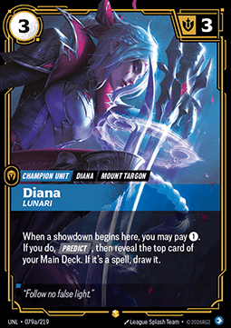 Diana, Lunari UNL-079a Showcase Near Mint Englisch Foil