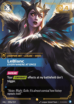 Leblanc, Everywhere at Once UNL-090a Showcase Near Mint Englisch Foil