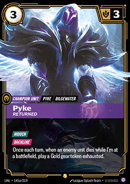 Pyke, Returned UNL-145a Showcase Near Mint Englisch Foil