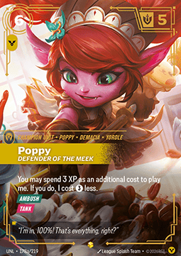 Poppy, Defender of the Meek UNL-178a Showcase Near Mint Englisch Foil