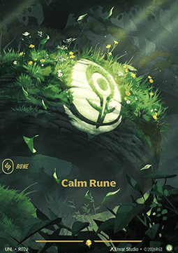 Calm Rune UNL-R02a Showcase Near Mint Englisch Foil