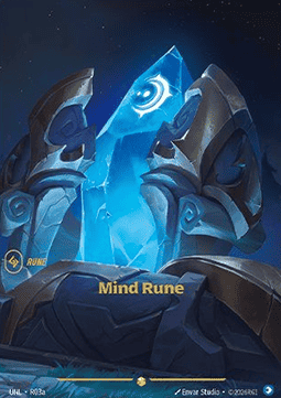 Mind Rune UNL-R03a Showcase Near Mint Englisch Foil
