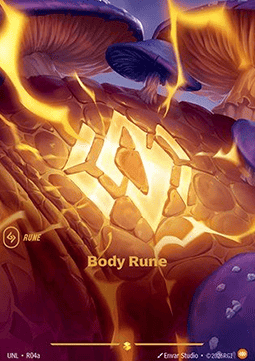 Body Rune UNL-R04a Showcase Near Mint Englisch Foil
