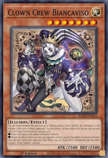 Clown Crew Biancaviso BLZD-EN015 Super Rare Excellent Englisch 1. Auflage