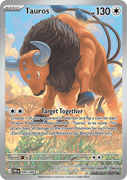 Tauros CRI-096 Illustration Rare Near Mint Deutsch