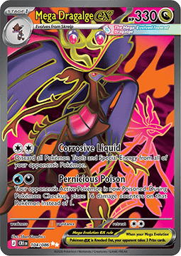 Mega Tandrak ex CRI-104 Ultra Rare Excellent Deutsch