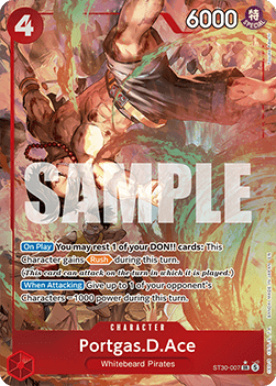 Portgas.D.Ace (ST30-007) (V.2) ST30 Alternate Art Excellent Englisch