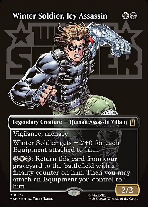 Winter Soldier, Icy Assassin XMSH-377 Rare Near Mint Englisch