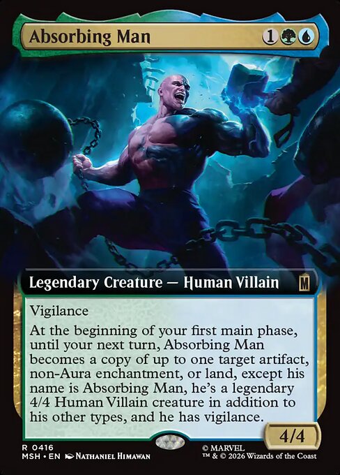 Absorbing Man XMSH-416 Rare Near Mint Englisch Foil