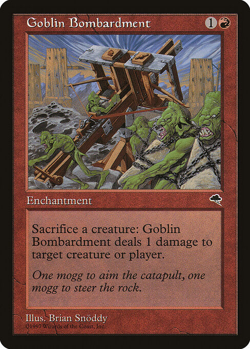 Goblin Bombardment TP- Uncommon Light Played Englisch