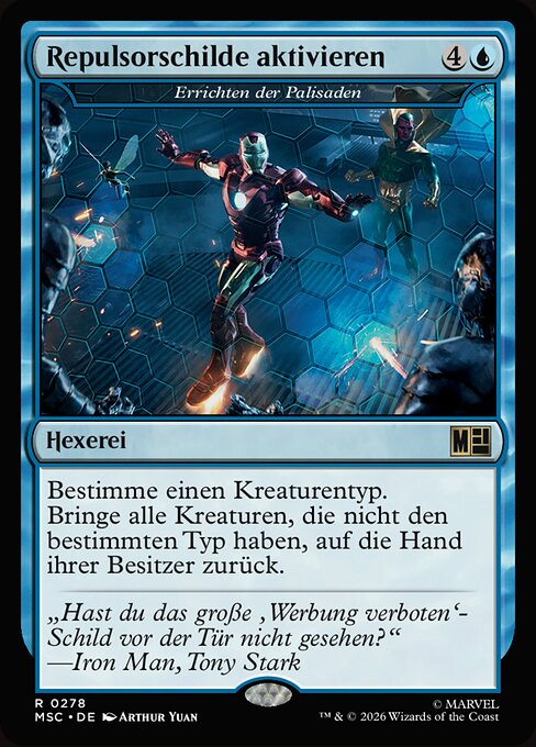 Errichten der Palisaden MSC-278 Rare Excellent Deutsch