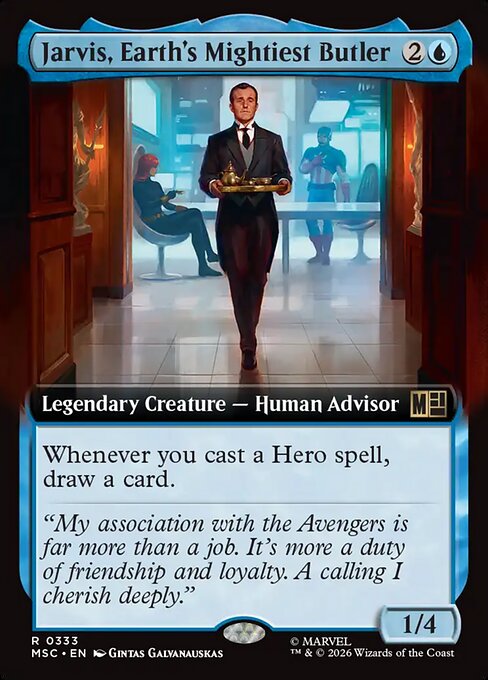 Jarvis, Earth's Mightiest Butler XMSC-333 Rare Near Mint Englisch
