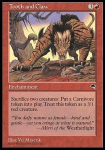 Tooth and Claw TP- Rare Light Played Englisch