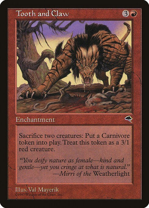 Tooth and Claw TP- Rare Light Played Englisch
