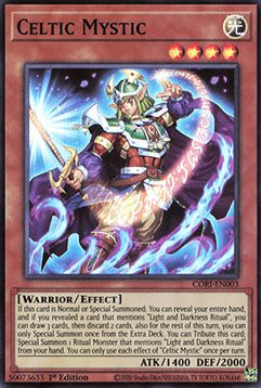 Celtic Mystic (V.1) CORI-EN003 Super Rare Excellent Englisch 1. Auflage