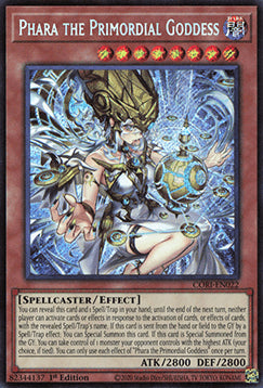 Phara the Primordial Goddess (V.1) CORI-EN022 Secret Rare Near Mint Englisch 1. Auflage