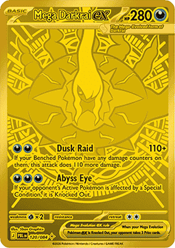 Mega Darkrai ex PBL-120 Secret Rare Near Mint Englisch