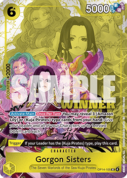 Gorgon Sisters (OP14-105) (V.1) WC Uncommon Near Mint Englisch