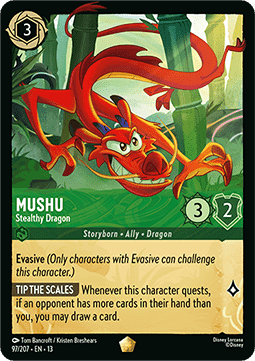 Mushu - Verstohlener Drache 13ATV-97 Legendary Near Mint Deutsch Foil