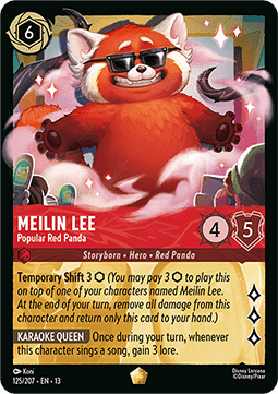 Meilin Lee - Beliebter Roter Panda 13ATV-125 Legendary Near Mint Deutsch Foil