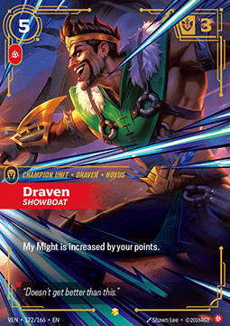 Draven, Showboat VEN-172 Showcase Near Mint Englisch Foil