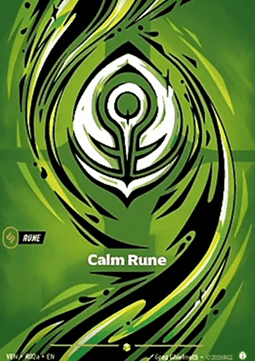 Calm Rune (V.2) VEN-R02a Showcase Near Mint Englisch Foil
