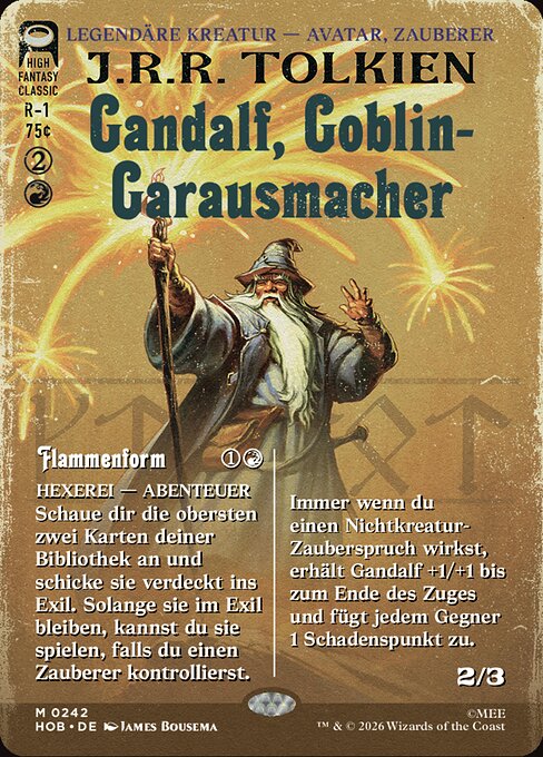Gandalf, Goblin-Garausmacher XHOB-242 Mythic Near Mint Deutsch