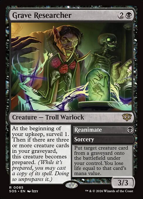 Grave Researcher // Reanimate - Back Face