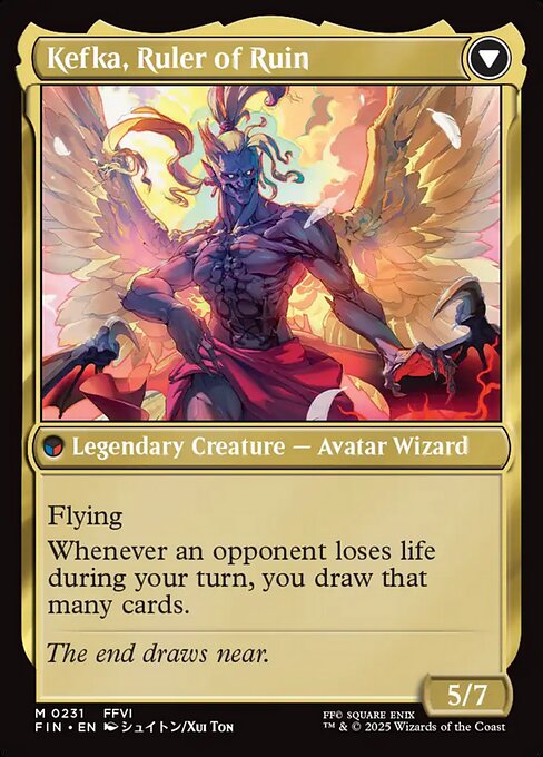 Kefka, Court Mage // Kefka, Ruler of Ruin - Back Face