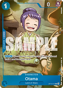 Otama (OP13-043) (V.1) PB-XX Rare Near Mint Englisch