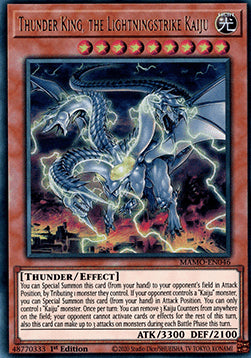 Donnerkönig, der Blitzschlag-Kaiju MAMO-DE046 Ultra Rare Excellent Deutsch 1. Auflage