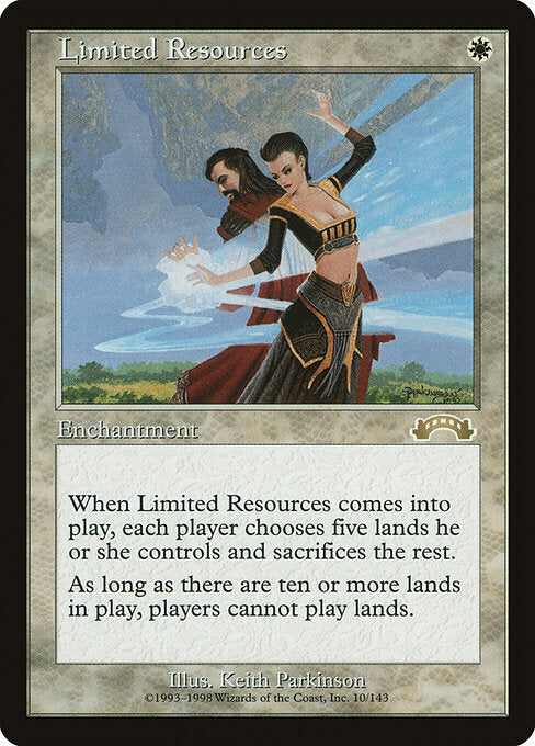 Limited Resources EXO-10 Rare Light Played Englisch