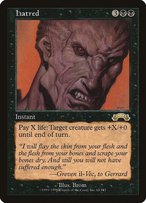 Hatred EXO-64 Rare Light Played Englisch