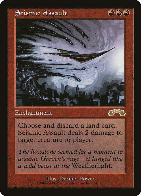 Seismic Assault EXO-101 Rare Light Played Englisch