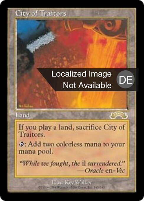 Stadt der Verräter EXO-143 Rare Light Played Deutsch
