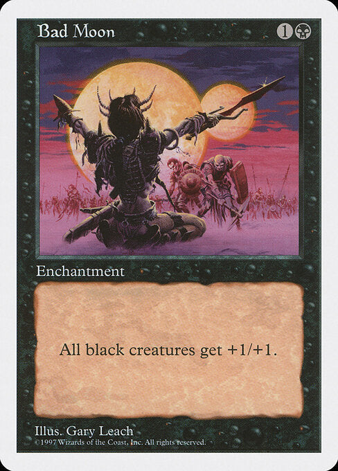 Bad Moon 5ED- Rare Light Played Englisch