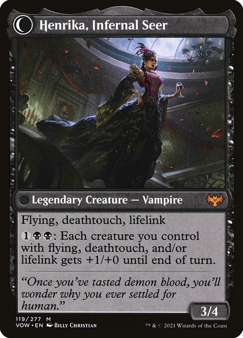 Henrika Domnathi // Henrika, Infernal Seer - Back Face