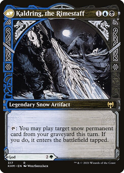 Jorn, God of Winter // Kaldring, the Rimestaff - Back Face
