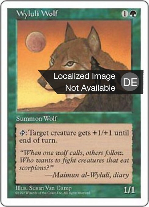 Wyluli-Wolf 5ED- Rare Good Deutsch