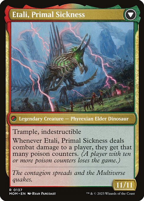Etali, Primal Conqueror // Etali, Primal Sickness - Back Face