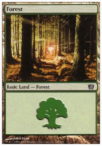 Wald (V.1) 8ED-347 Land Excellent Deutsch Foil
