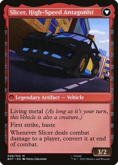 Slicer, Hired Muscle // Slicer, High-Speed Antagonist - Back Face