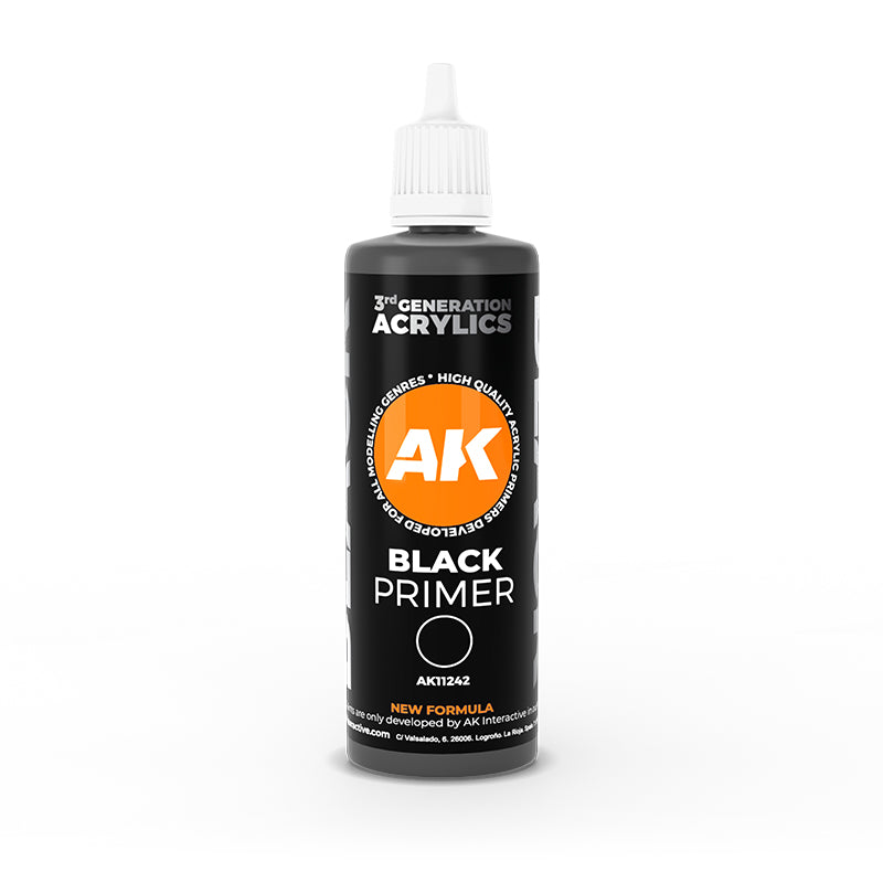 AK Interactive 3GEN Black Primer 100 ML