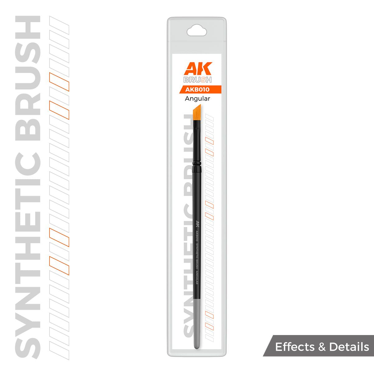 AK Interactive AK SYNTHETIC BRUSH - CHIPPING TECHNIQUE (ANGULAR)