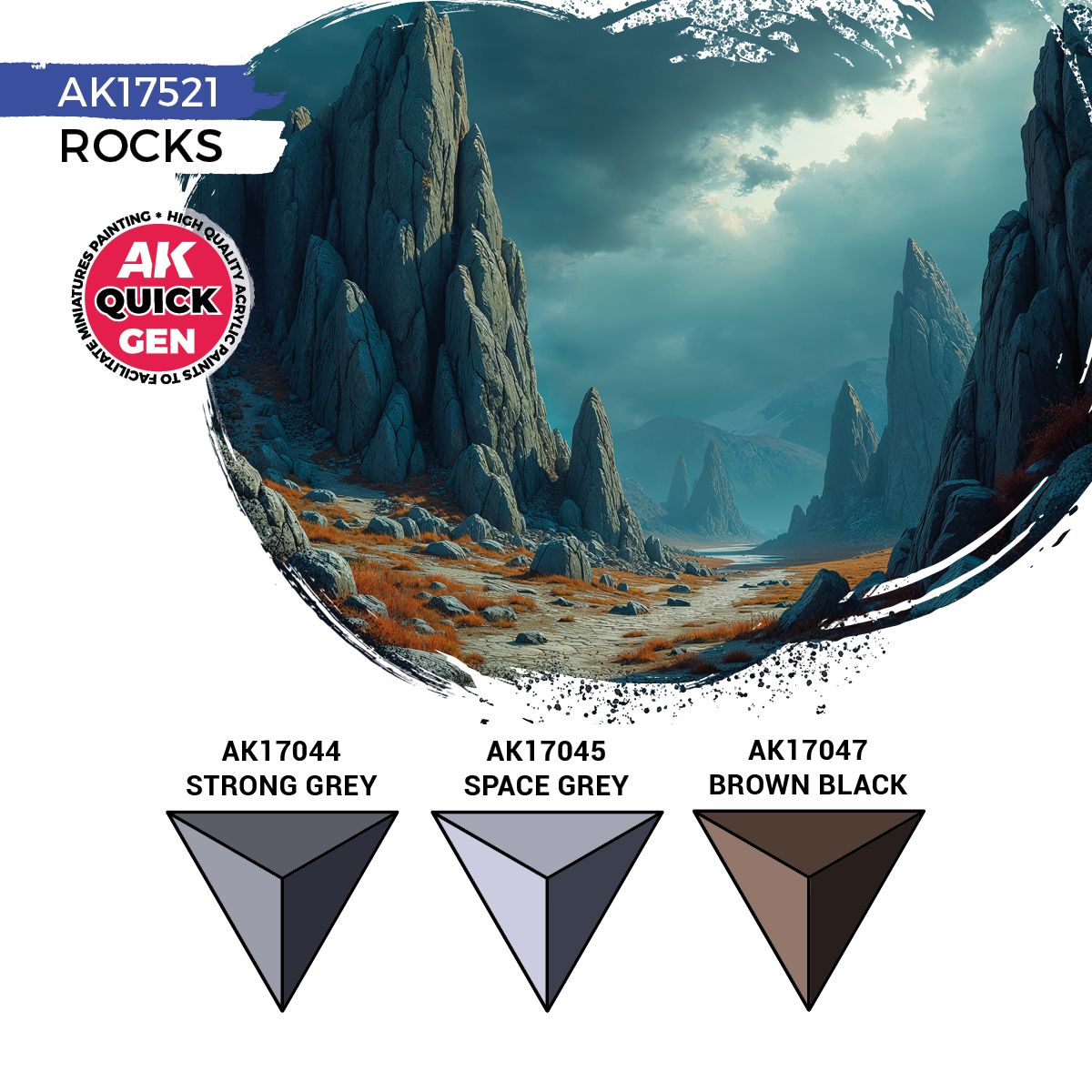 AK Interactive QUICK GEN Rocks Set