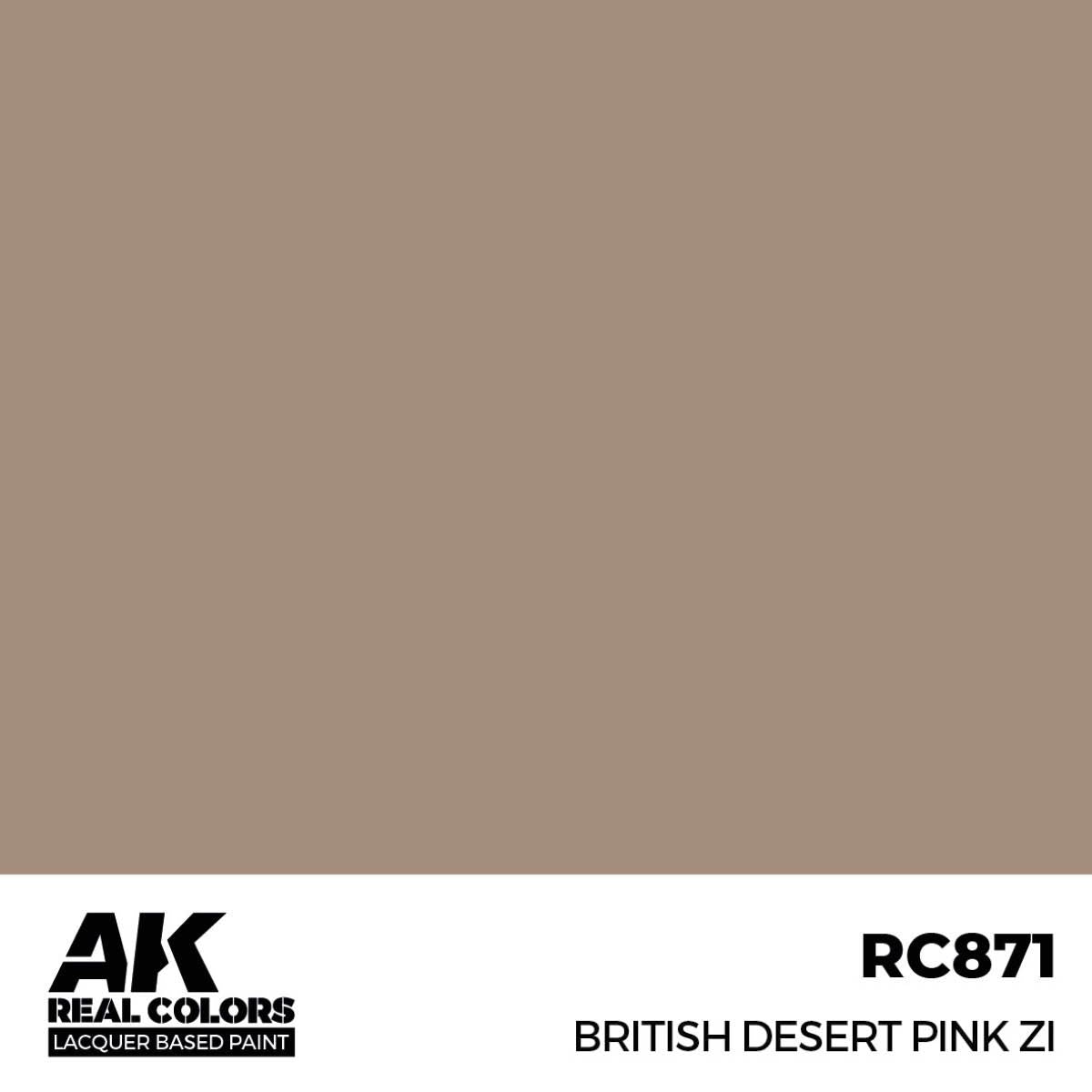 AK Interactive REAL COLORS Bristish Desert Pink Zi 17 ml.