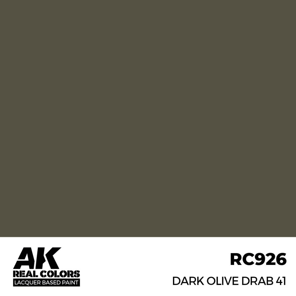AK Interactive REAL COLORS Dark Olive Drab 41 17 ml.