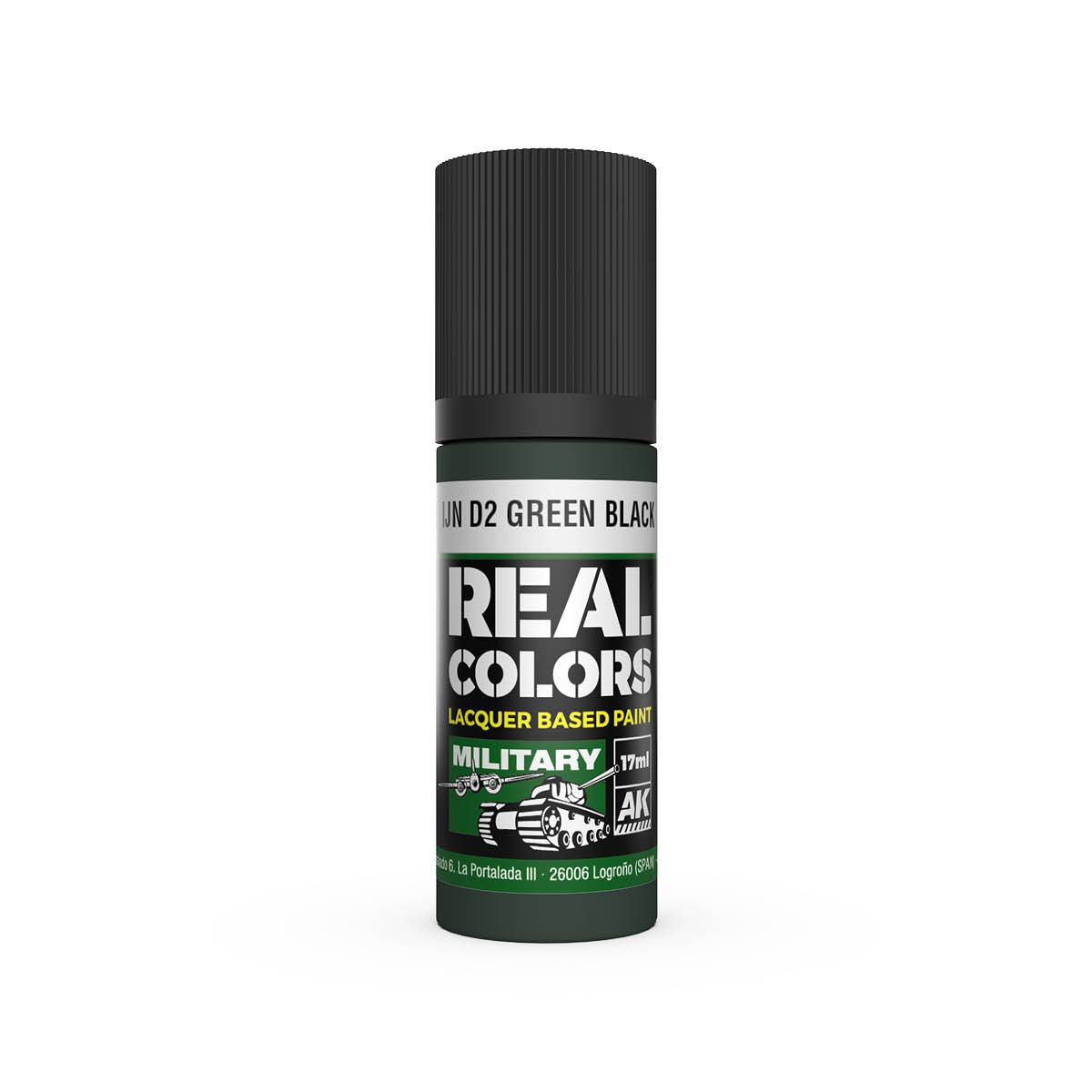 AK Interactive REAL COLORS Ijn D2 Green Black 17 ml.