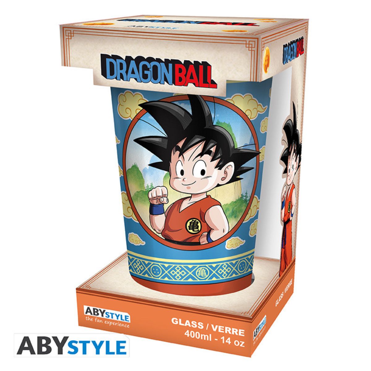 Dragon Ball Large Glass 400ml Goku & The Flying Nimbus